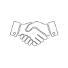 White Handshake Symbol Icon-1